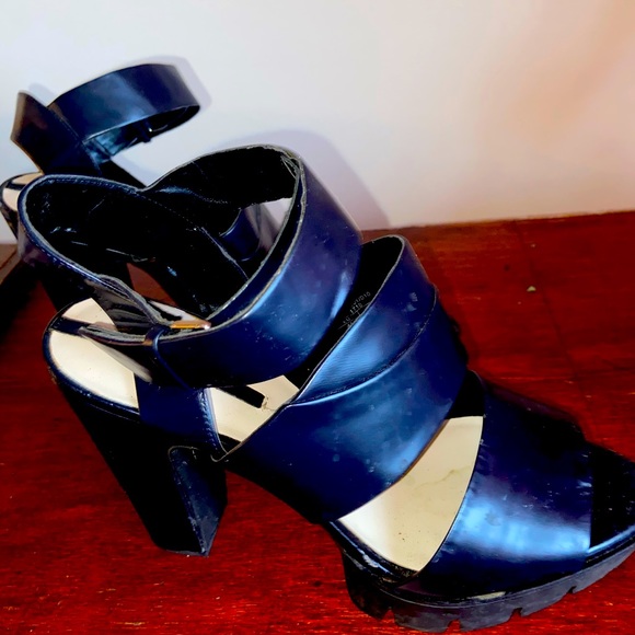A True Navy Blue Platform Sandal